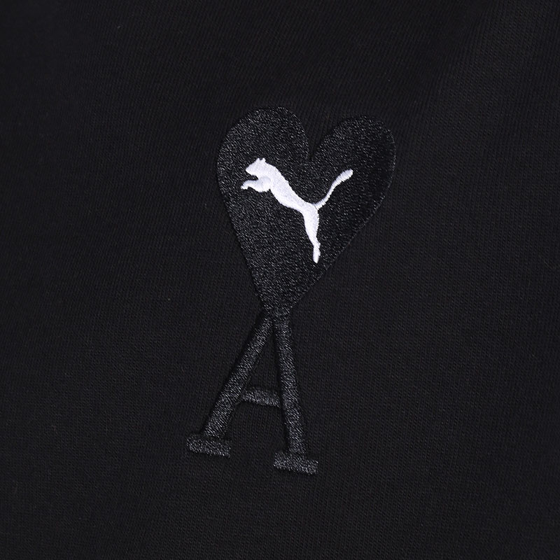 мужская черная футболка PUMA x AMI Graphic Tee 53407001 - цена, описание, фото 2
